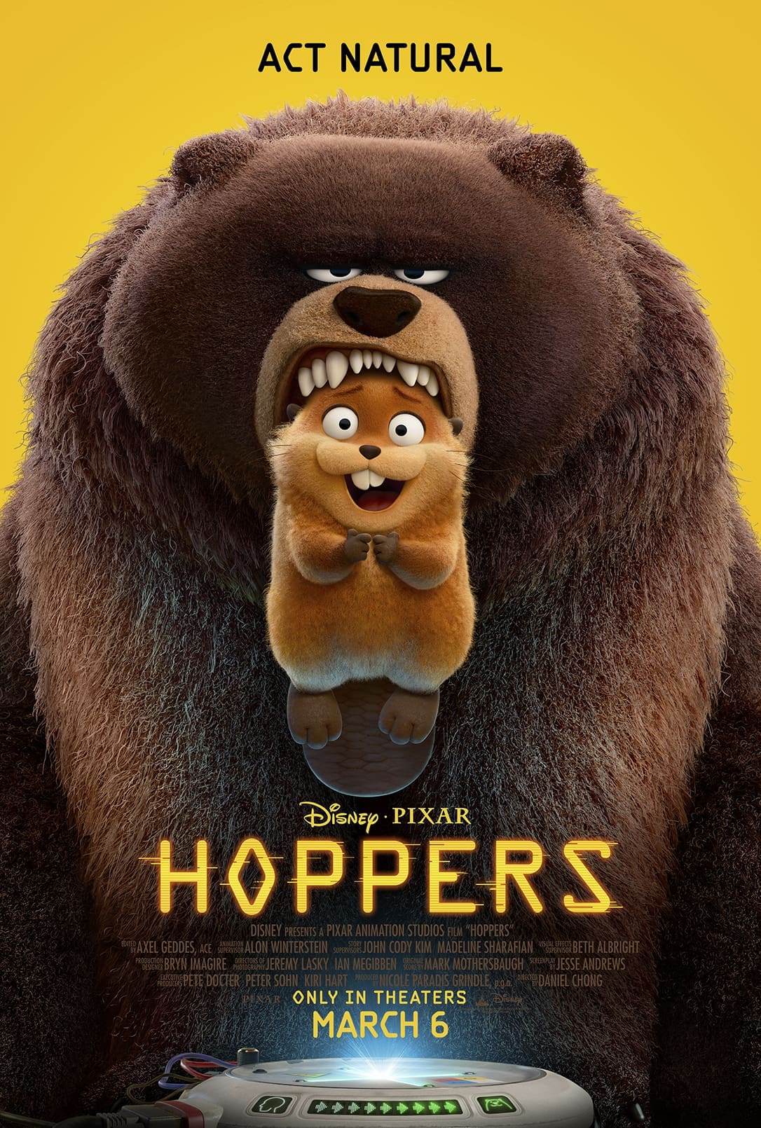 Disney Pixar's "Hoppers" poster